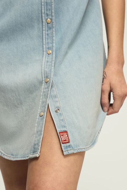 DENIM SHIRT DRESS, image 4