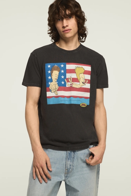 MTV BEAVIS AND BUTTHEAD FLAG TEE, image 2