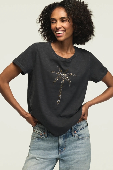 EMBELLISHED PALM CLASSIC CREW, image 2