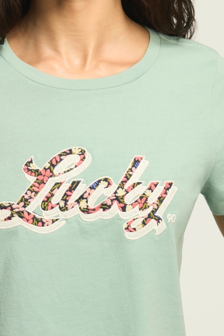LUCKY LOGO FLORAL CLASSIC CREW, image 2