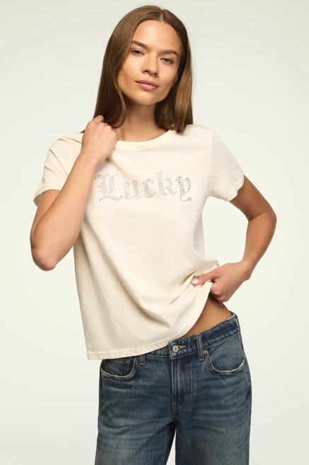 LUCKY EMBELLISHED CLASSIC CREW, image 1