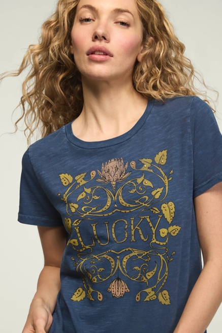 LUCKY EMBELLISHED FRAME CLASSIC CREW, image 1