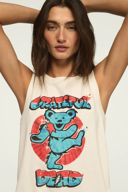 GRATEFUL DEAD AIRBRUSH MUSCLE TANK, image 1