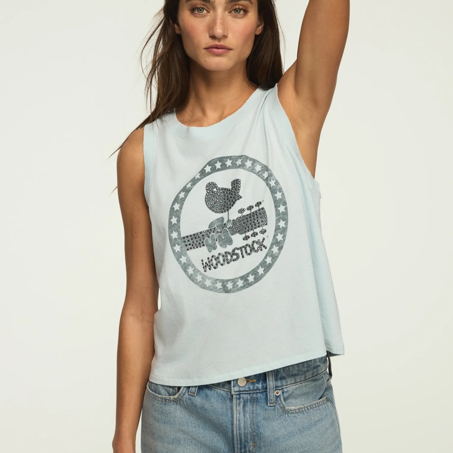 Lucky Brand Woodstock Muscle Tank - Women's Clothing Tops Tank Top