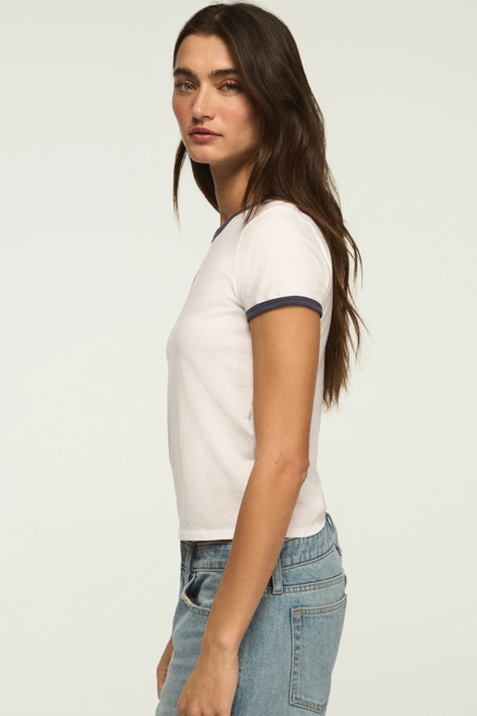LUCKY BOW CROP RINGER TEE, image 3