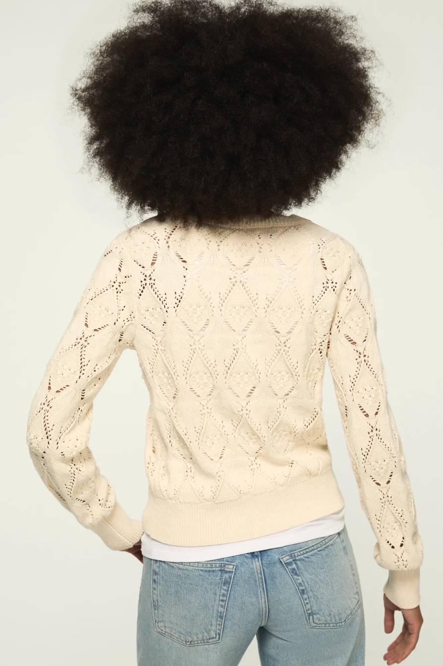 LACE CREW NECK SWEATER, image 3