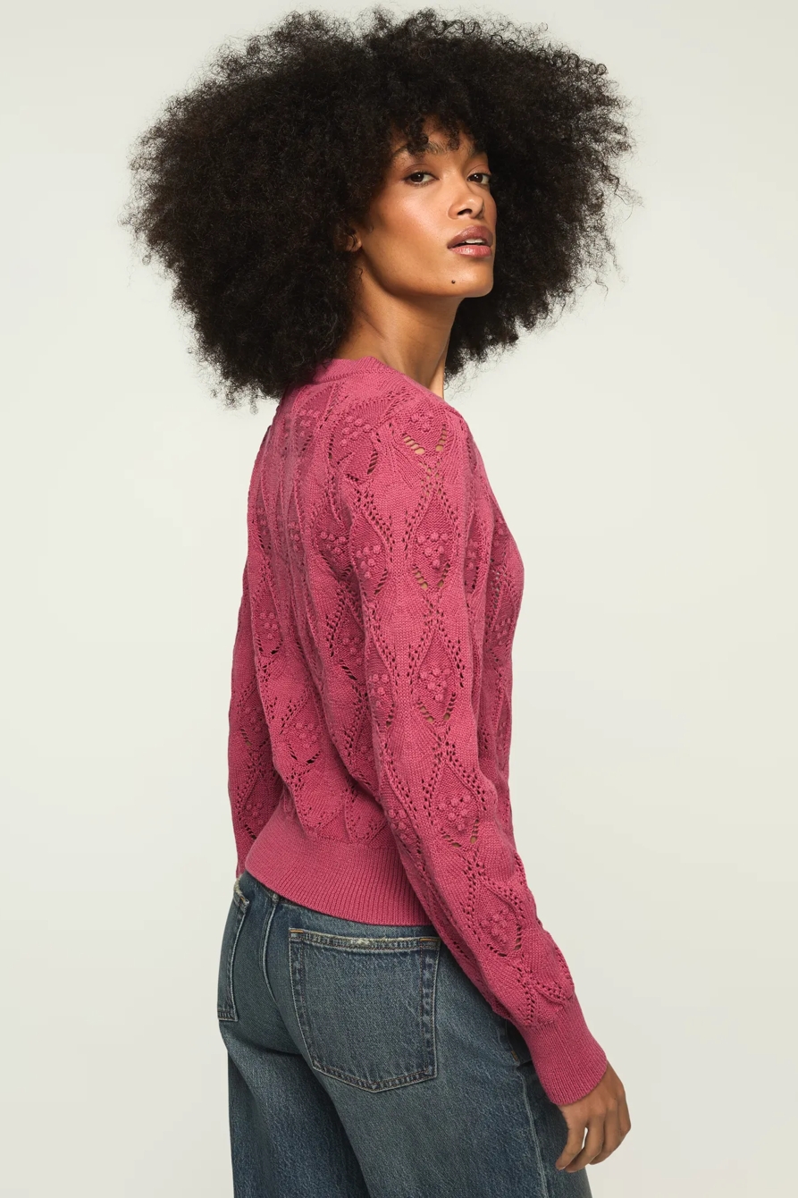 LACE CREW NECK SWEATER, image 4