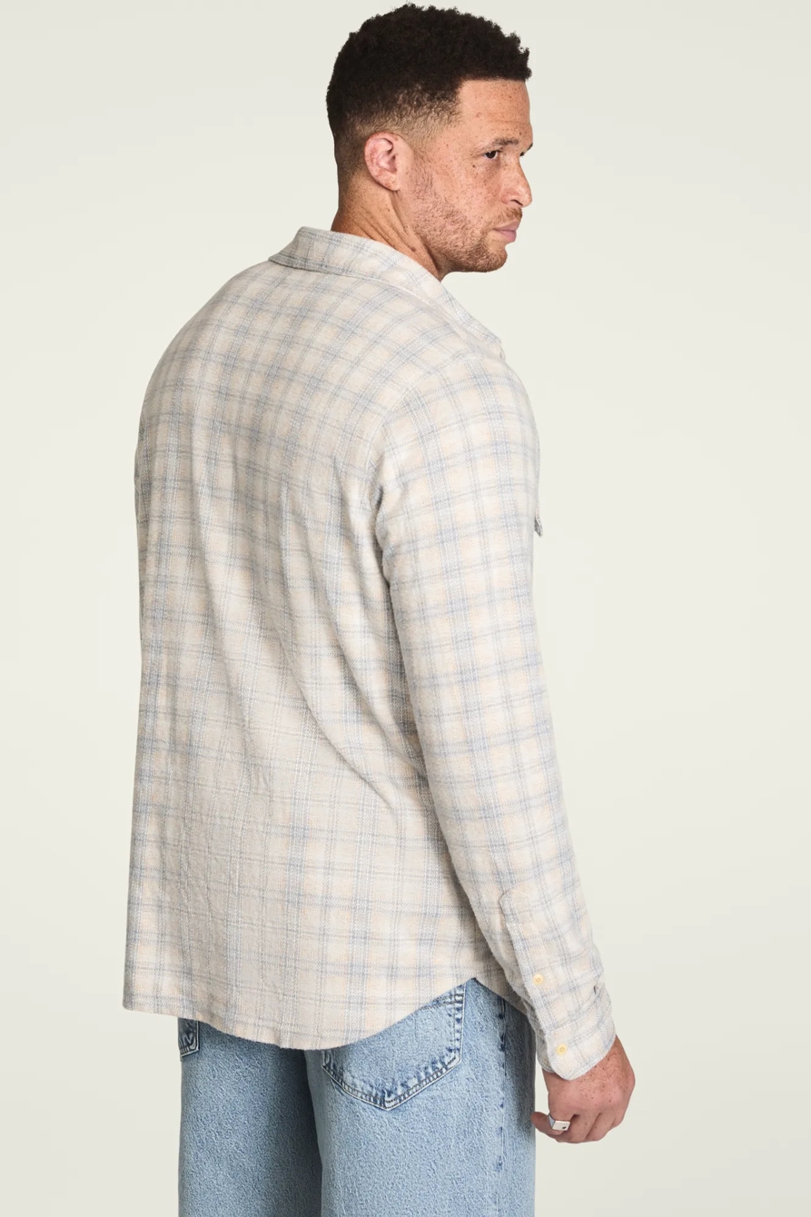BIG AND TALL DOUBLE FACED SOFT PLAID KNIT SHIRT, image 3