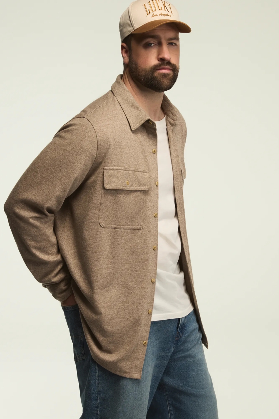 BIG AND TALL DOUBLE FACED SOFT PLAID KNIT SHIRT, image 4