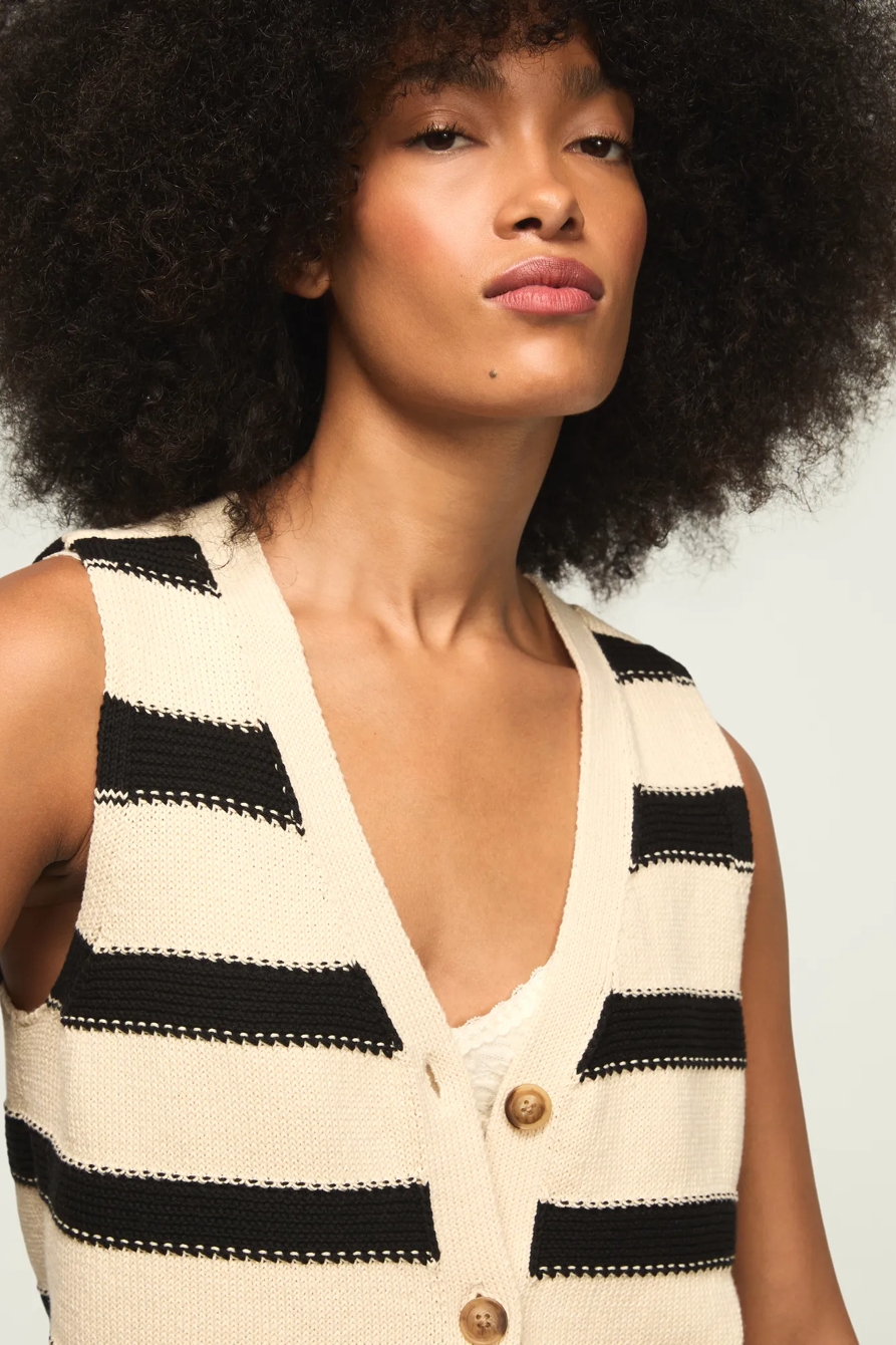 STRIPED SWEATER VEST, image 2