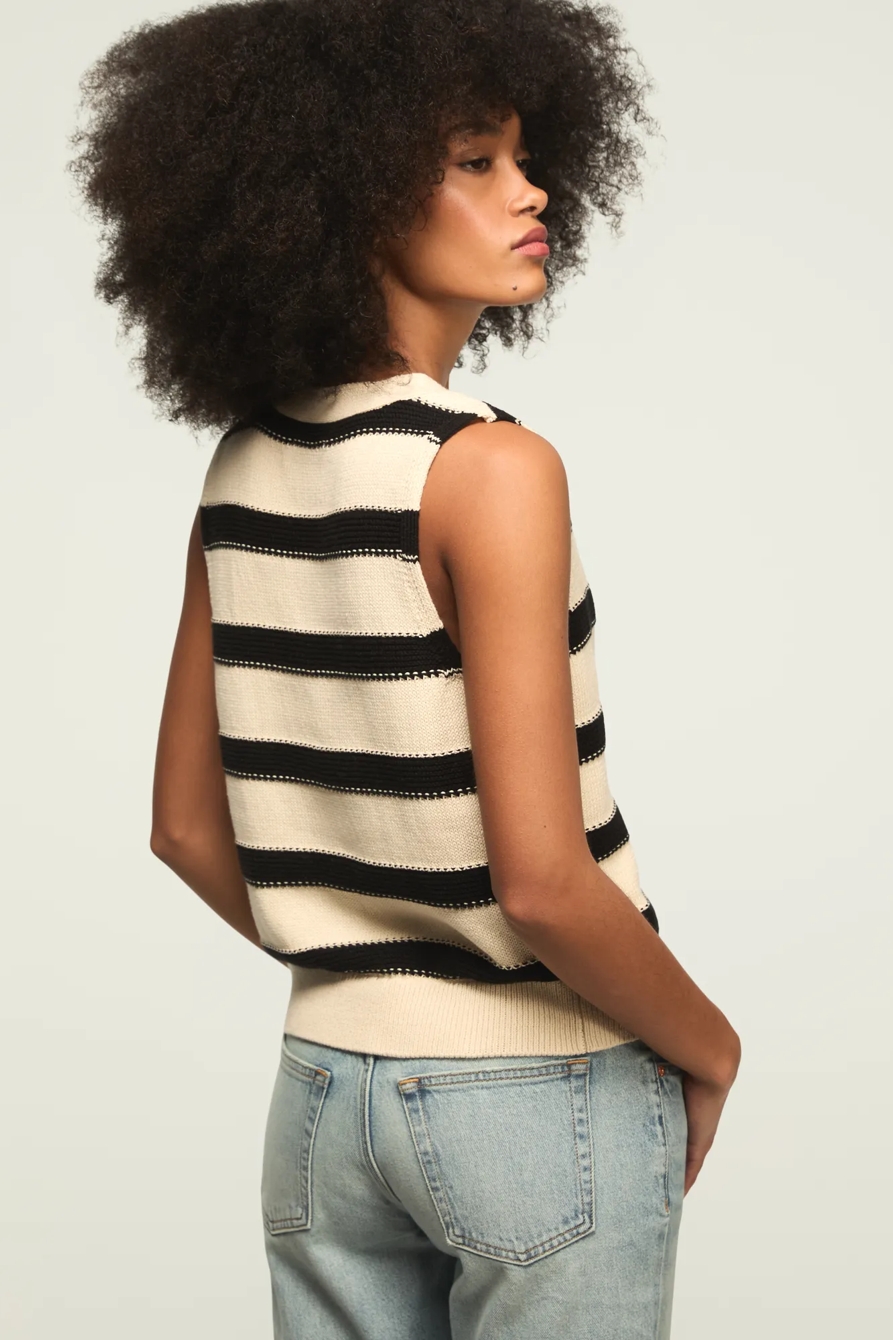 STRIPED SWEATER VEST, image 3