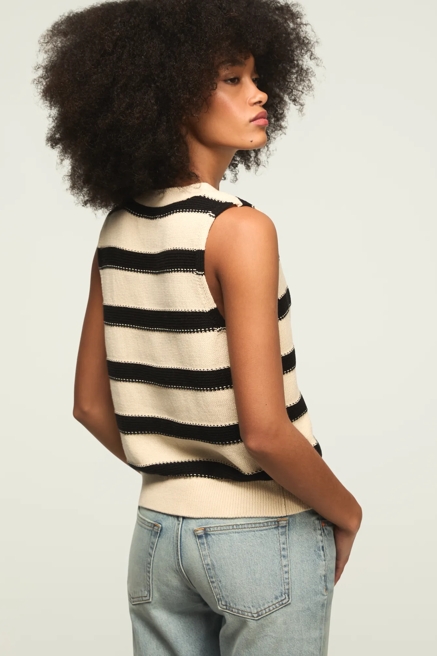STRIPED SWEATER VEST, image 3