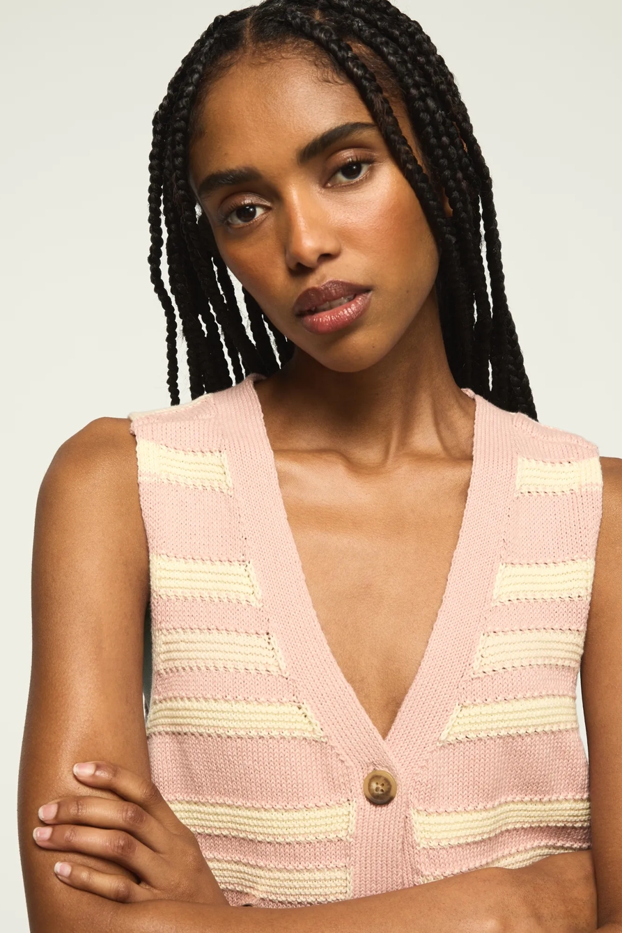 STRIPED SWEATER VEST, image 2