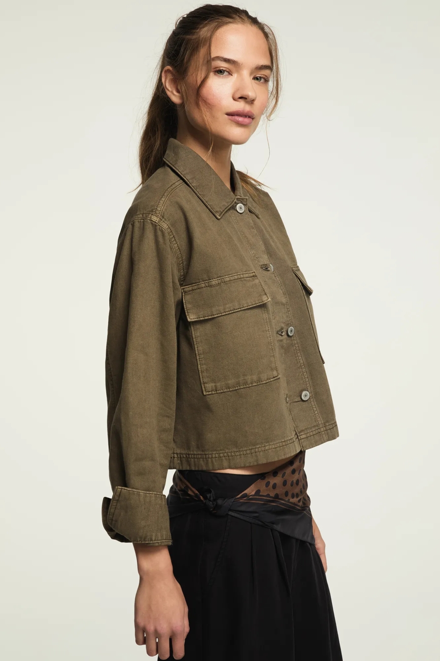 DENIM UTILITY JACKET, image 4