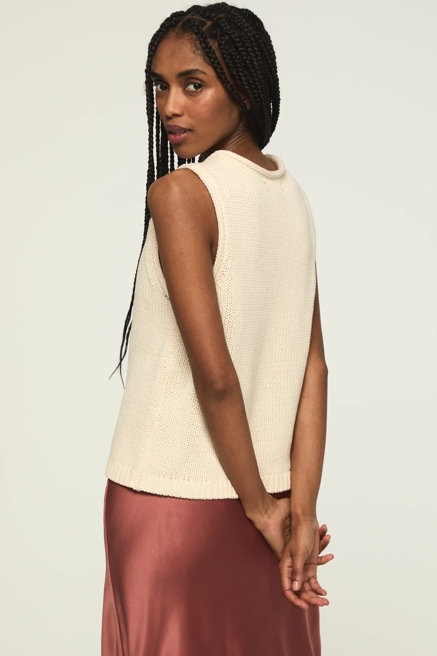 CREW NECK SWEATER TANK, image 3