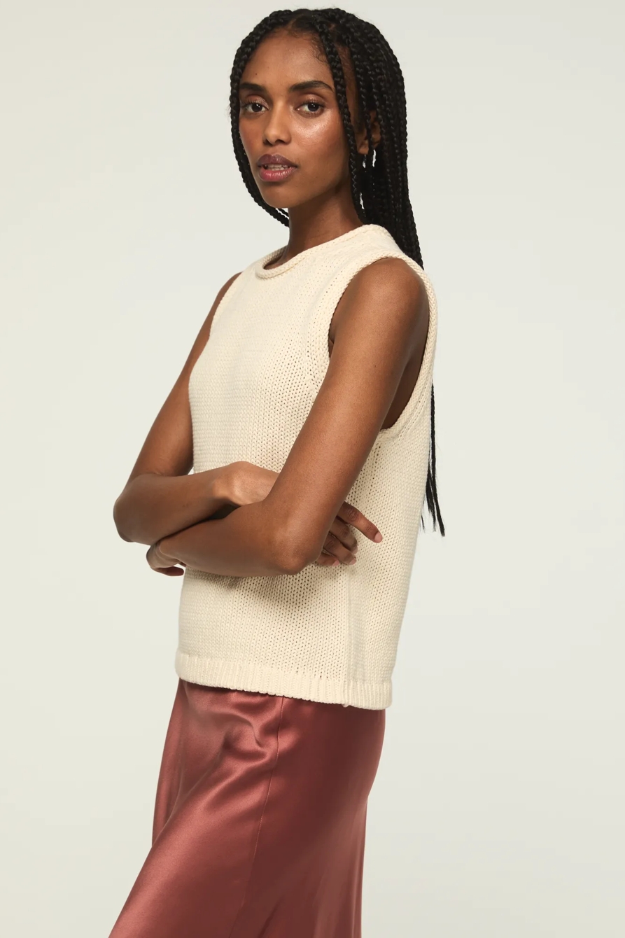 CREW NECK SWEATER TANK, image 4