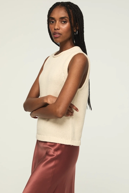 CREW NECK SWEATER TANK, image 4