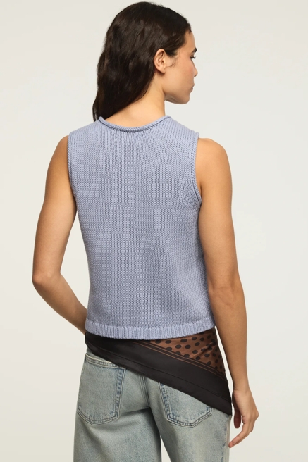 CREW NECK SWEATER TANK, image 3