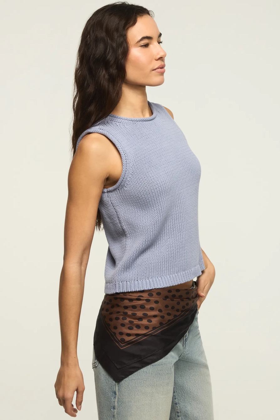 CREW NECK SWEATER TANK, image 4