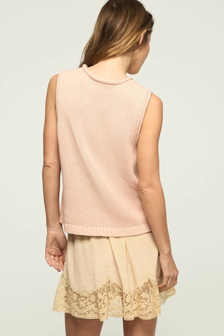 CREW NECK SWEATER TANK, image 3