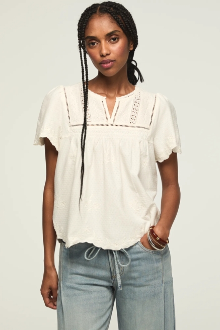 VERTICAL TRIMMED SHELL TEE, image 1