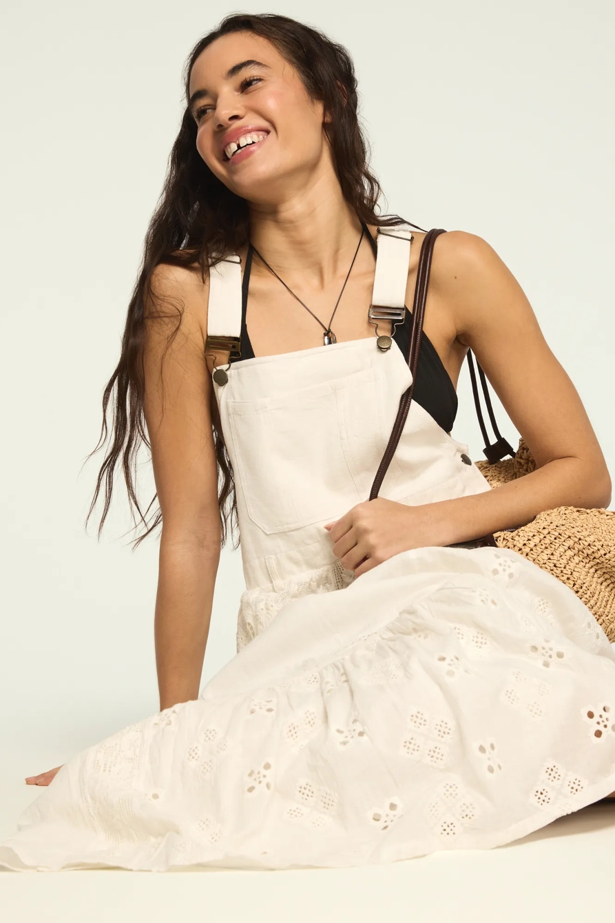 CUTWORK OVERALL MAXI DRESS, image 2