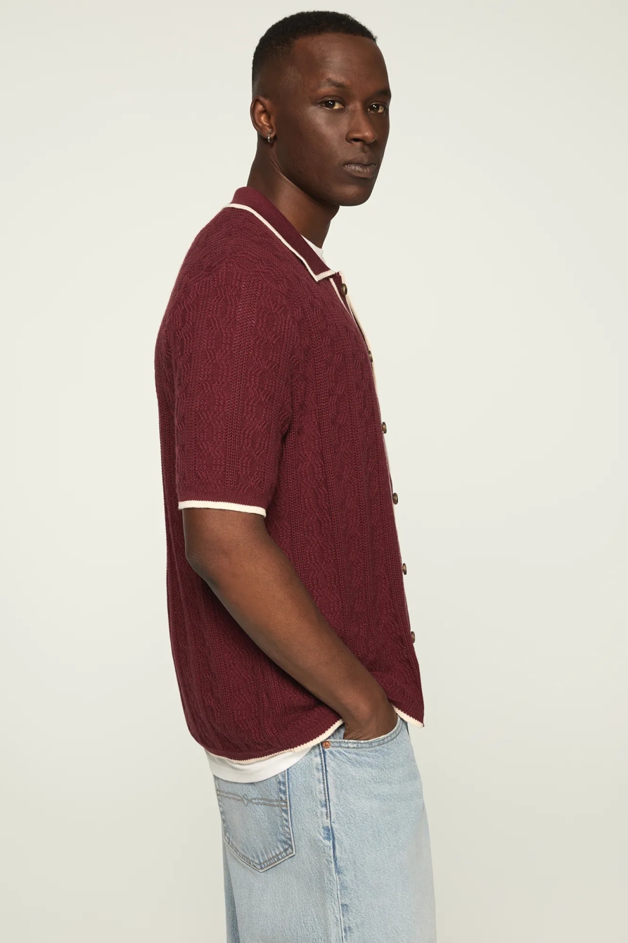 TIPPED BUTTON FRONT SWEATER, image 4