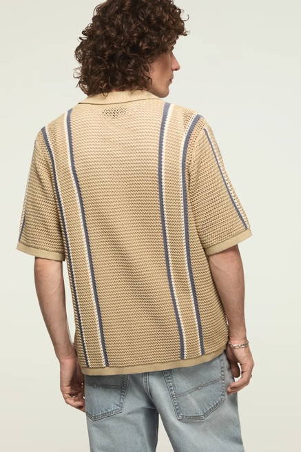 STRIPE BUTTON FRONT SWEATER, image 3