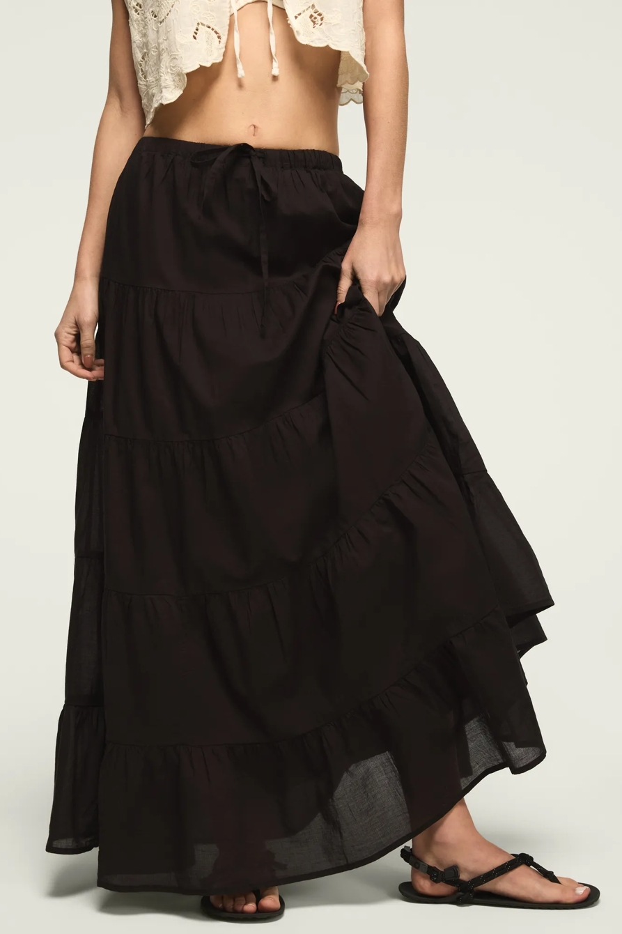 TIERED MAXI SKIRT, image 2