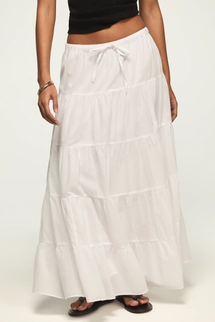 TIERED MAXI SKIRT, image 2
