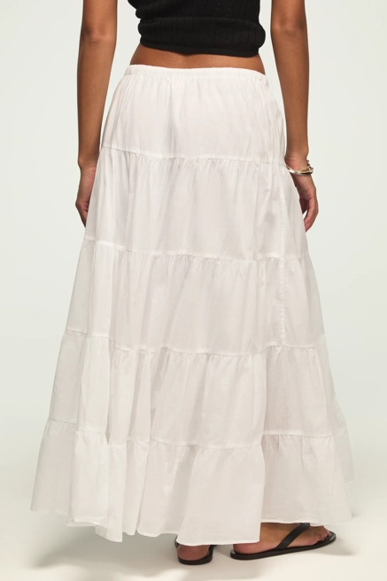 TIERED MAXI SKIRT, image 3