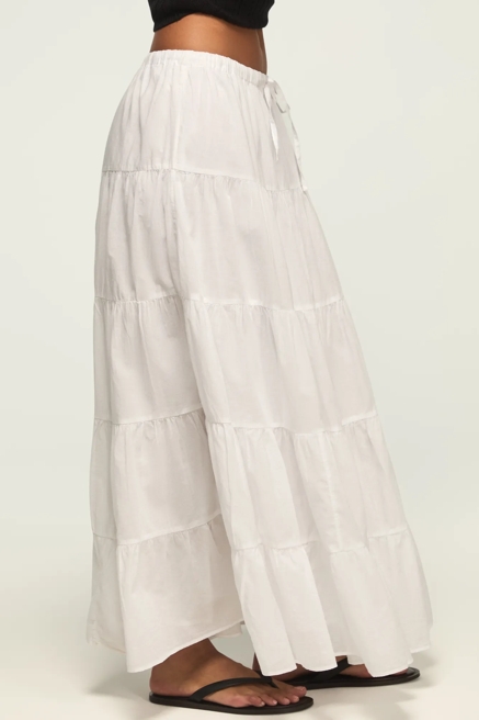 TIERED MAXI SKIRT, image 4