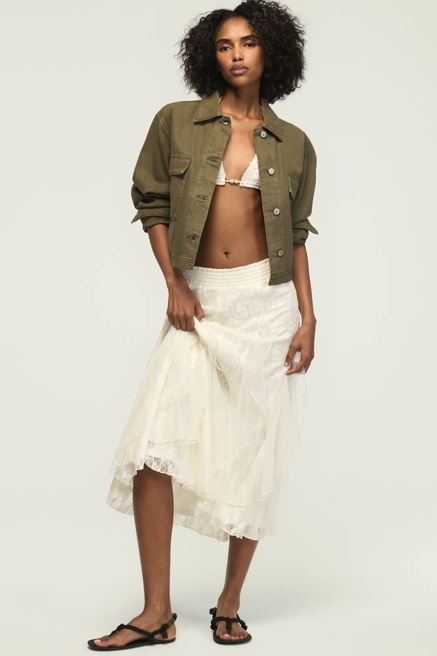 FESTIVAL LACE MIDI SKIRT, image 1