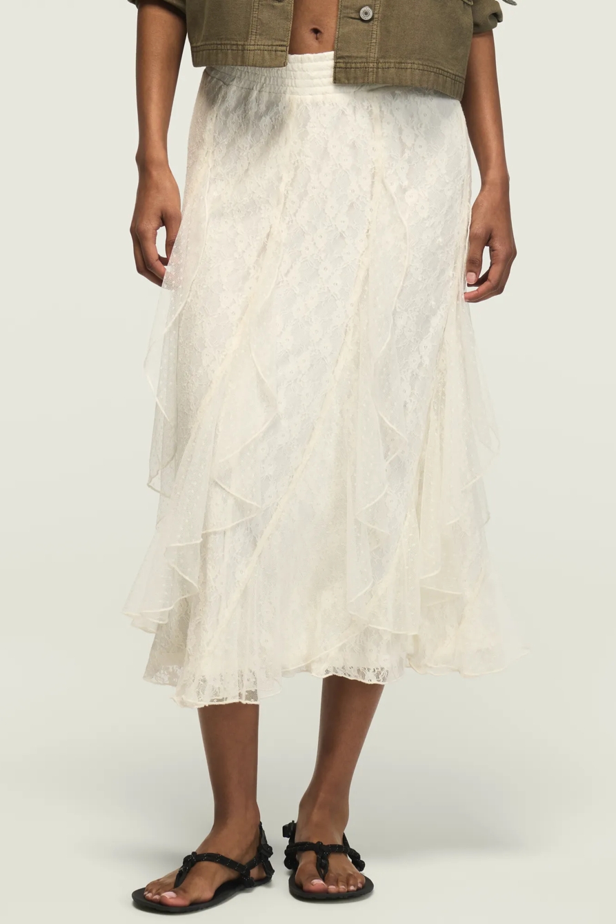 FESTIVAL LACE MIDI SKIRT, image 2