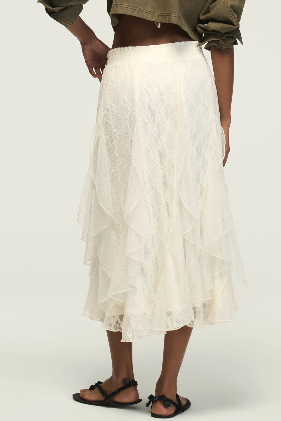 FESTIVAL LACE MIDI SKIRT, image 3