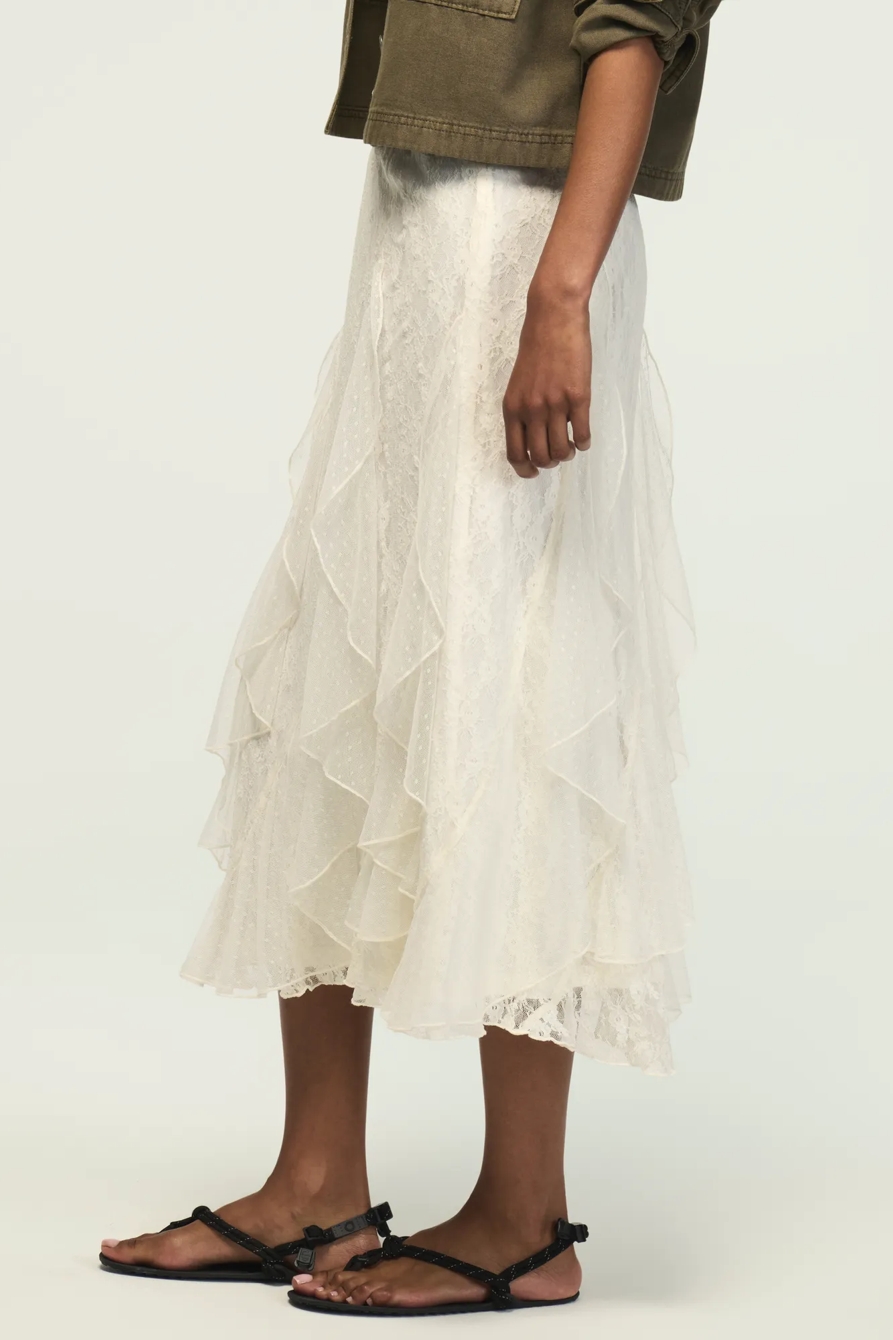 FESTIVAL LACE MIDI SKIRT, image 4