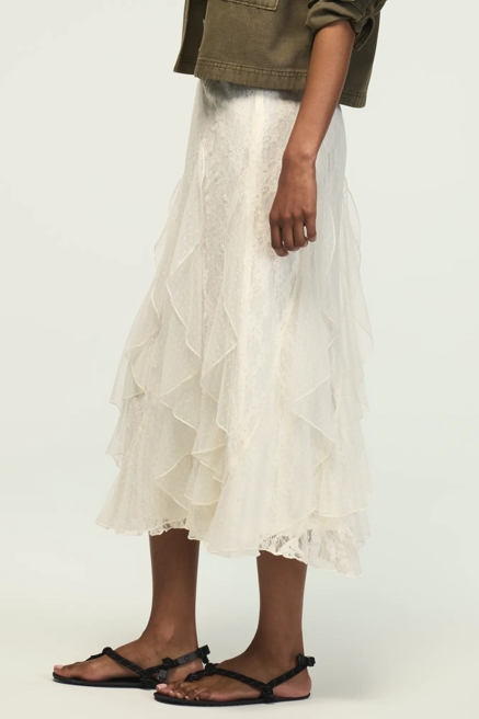 FESTIVAL LACE MIDI SKIRT, image 4