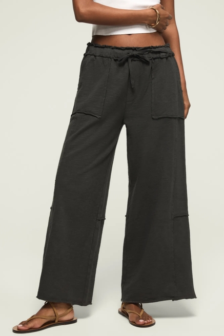 FLEECE WIDE LEG PANT, image 2