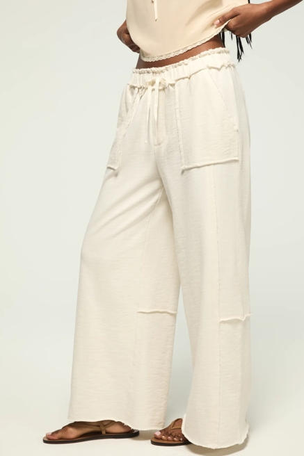 FLEECE WIDE LEG PANT, image 2