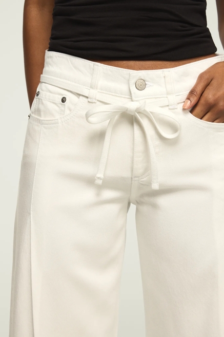 WIDE LEG LIQUID DENIM LUXE PALAZZO, image 2