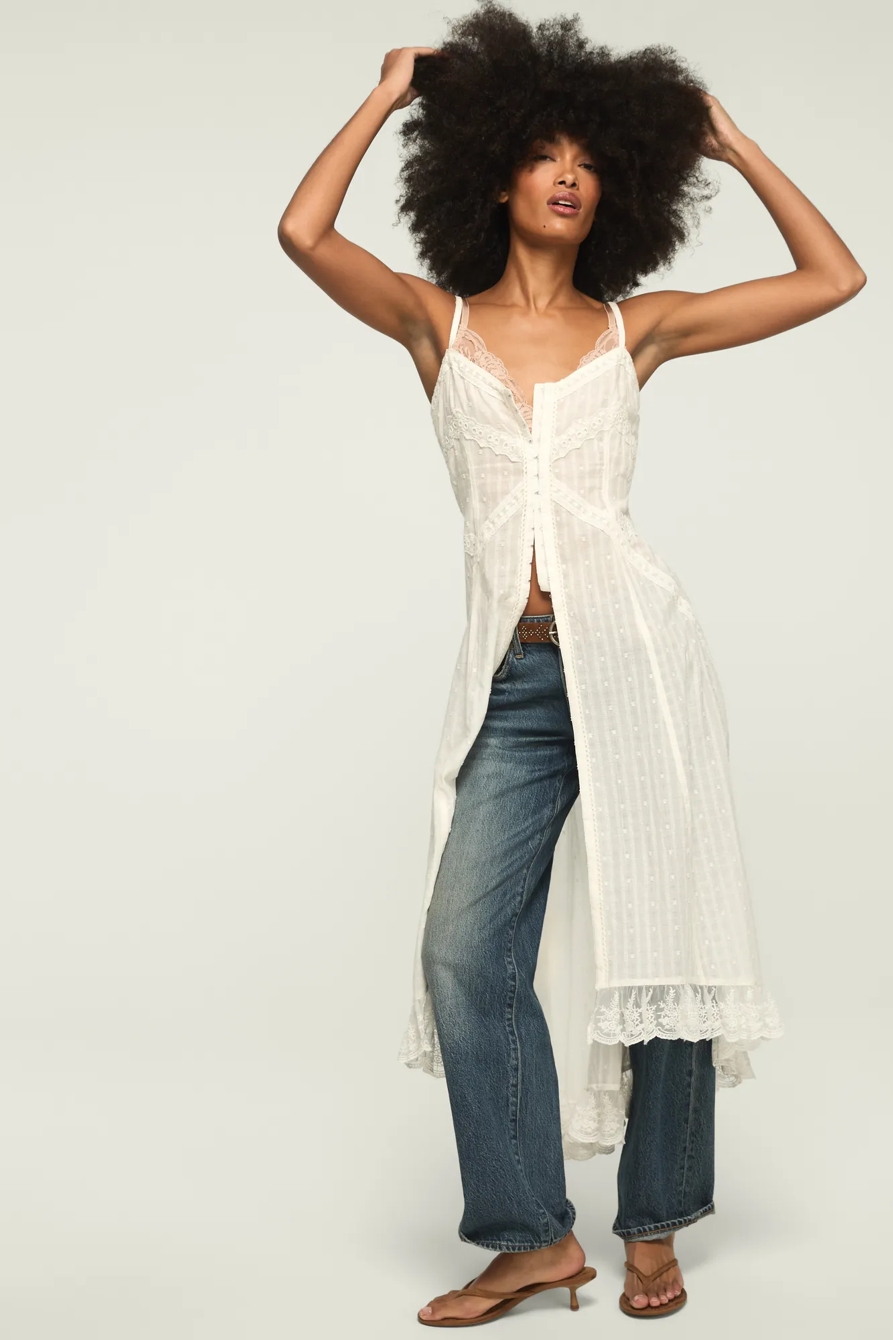 FESTIVAL LACE TRIMMED HOOK EYE TOP, image 5