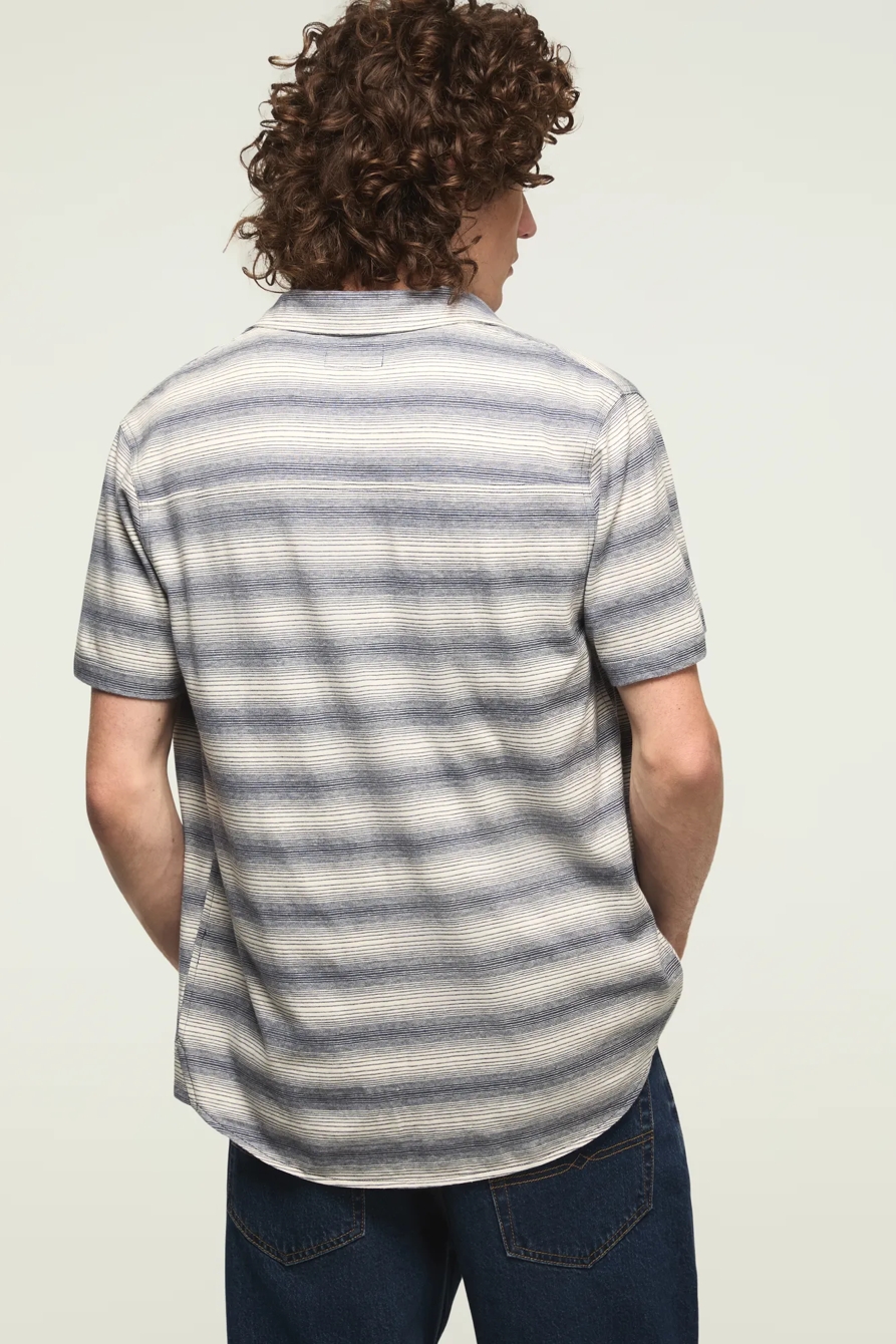 LINEN STRIPED SHORT SLEEVE SHIRT, image 3