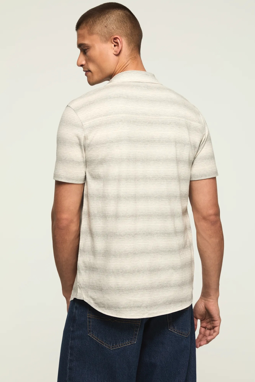 LINEN STRIPED SHORT SLEEVE SHIRT, image 3