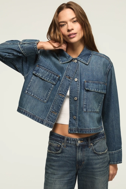 DENIM UTILITY JACKET, image 2
