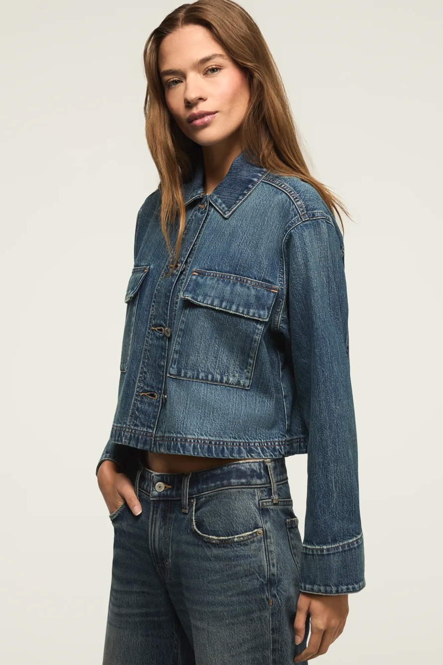 DENIM UTILITY JACKET, image 4