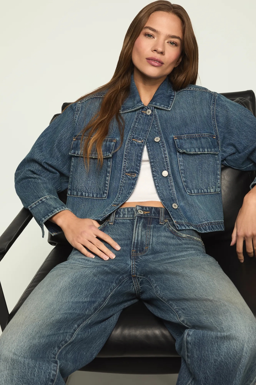 DENIM UTILITY JACKET, image 6