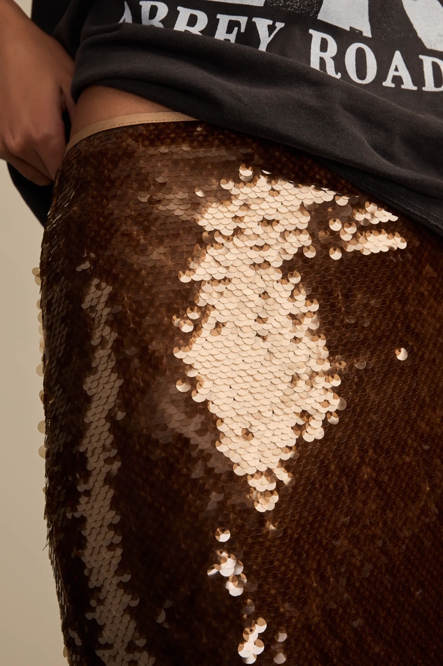 SEQUIN MIDI SKIRT, image 5