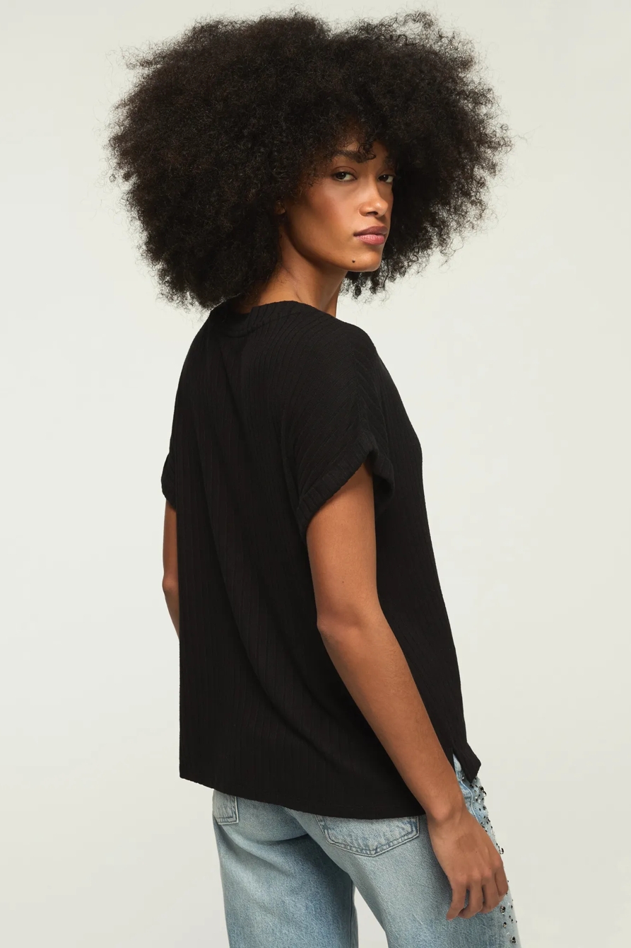 CLOUD DOLMAN V-NECK TEE, image 3