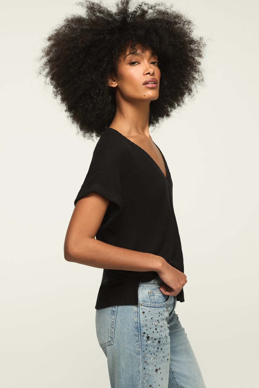 CLOUD DOLMAN V-NECK TEE, image 4