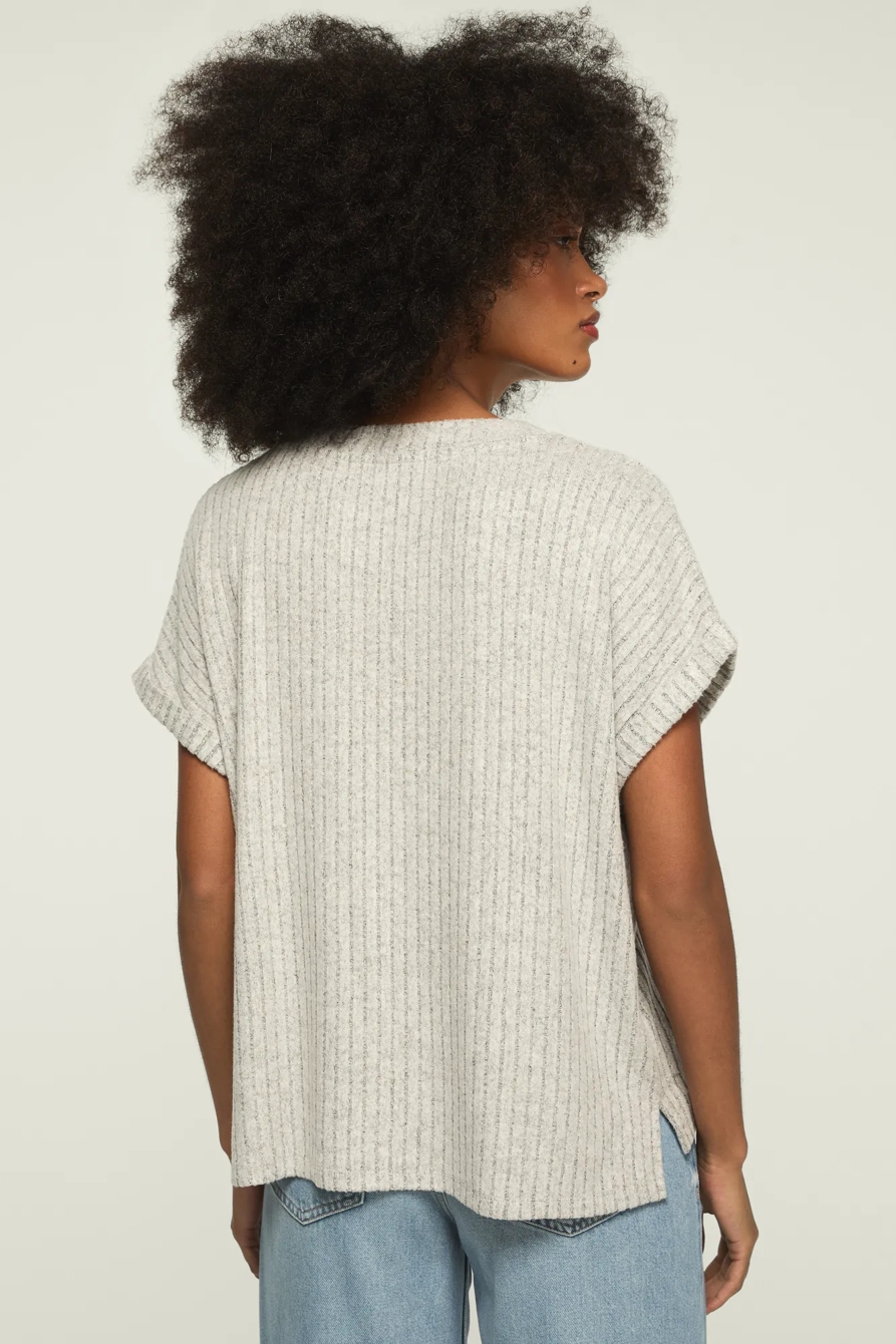 CLOUD DOLMAN V-NECK TEE, image 3